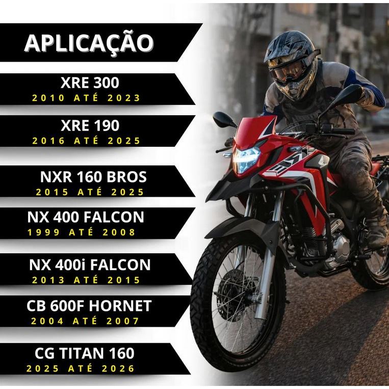 Disco Freio Traseiro Nx 400 Falcon Xre 300 Cb 600 Hornet Nxr 160 Bros Xre 190 Titan 160 2025 — imagem 2 de 2