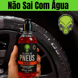 Pretinho Selante De Pneu - NÃO SAI NA ÁGUA - Até 60 dias de Brilho Molhado Alien em Oferta na Shopee