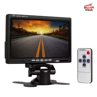Monitor Automotivo TFT 7” LCD Colorido 12V Entrada RCA para Câmera de Ré em Oferta na Shopee