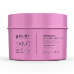NanoBeauty BTX Booster Recuperação Termoativado Antifrizz 250g NanoBtx Repair Repositor de Massa Richée Professional