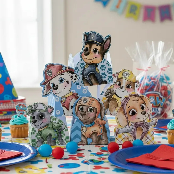 Forminhas Patrulha Canina Festa Infantil 50un | Papel 180g | Doces e Brigadeiros