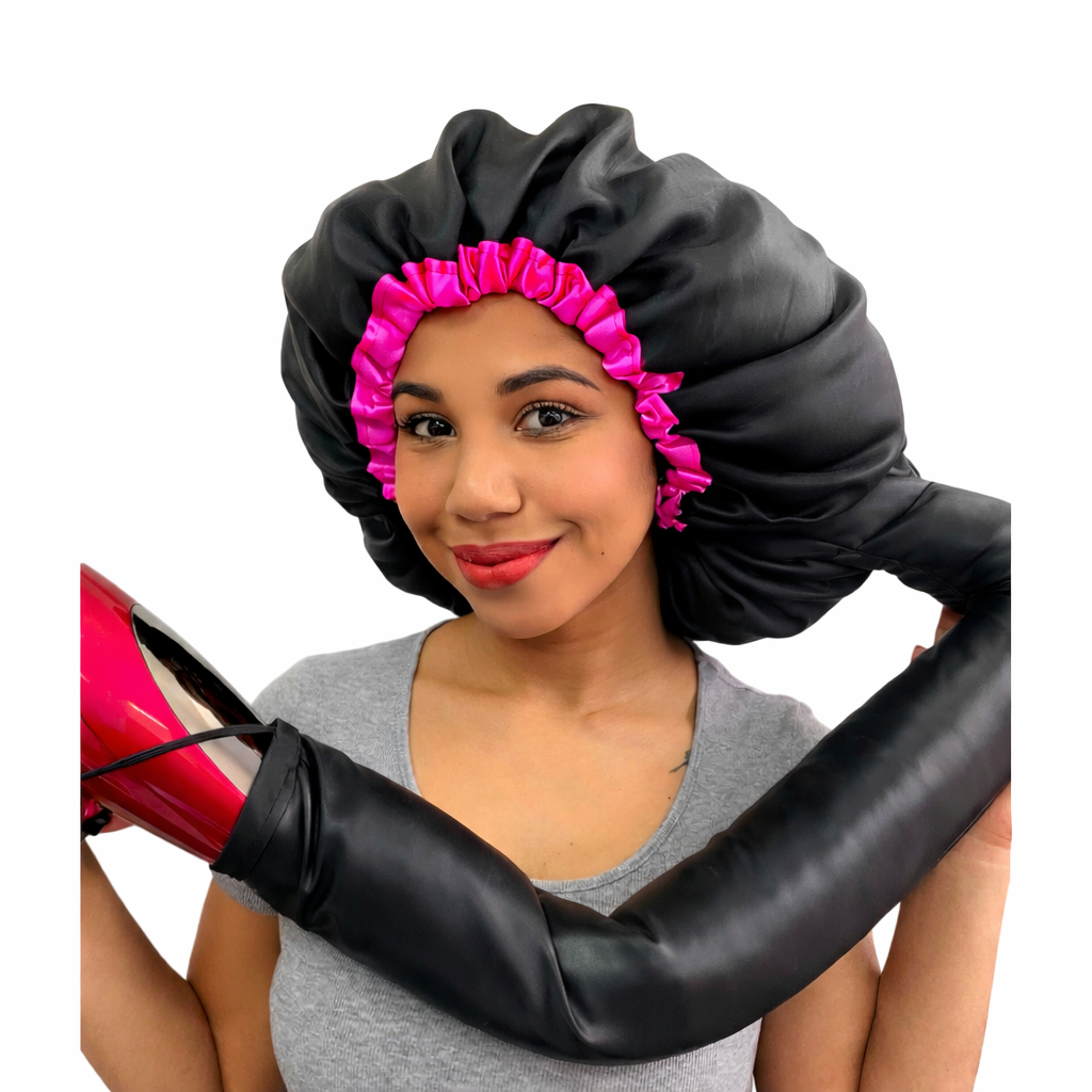 Touca Difusora de cetim/Toca Difusora de Cetim Secadora - seca cabelo - com Regulador Anny Beleza