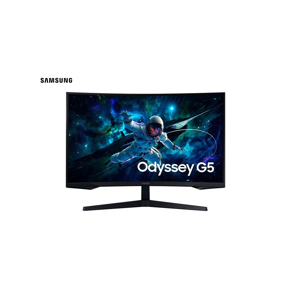 Monitor Gamer Samsung Odyssey G5 32" Curvo, 165Hz, Qhd, Hdmi, Amd FreeSync, Ls32cg552elczd Preta