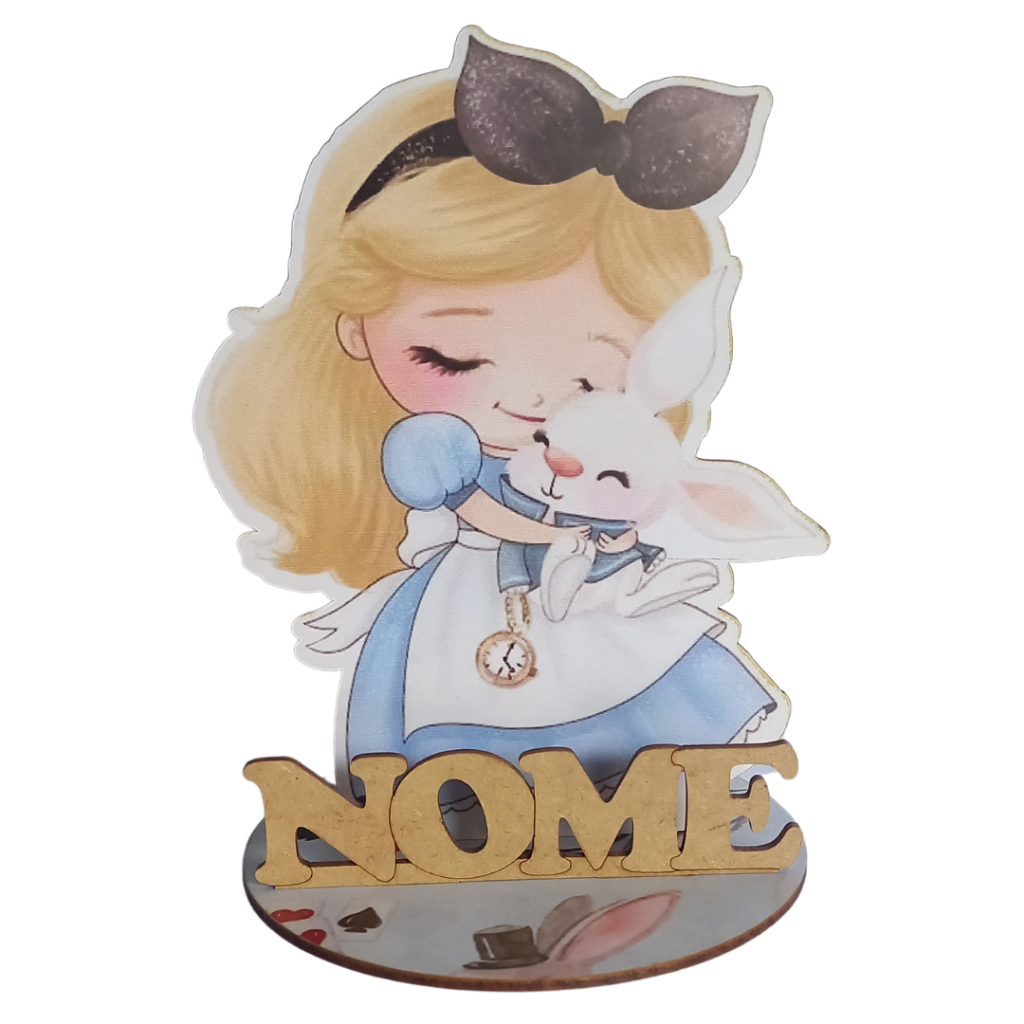 Centros Mesa Alice coelho Personalizado Lembranças Festa c/ 12 uni em Oferta na Shopee