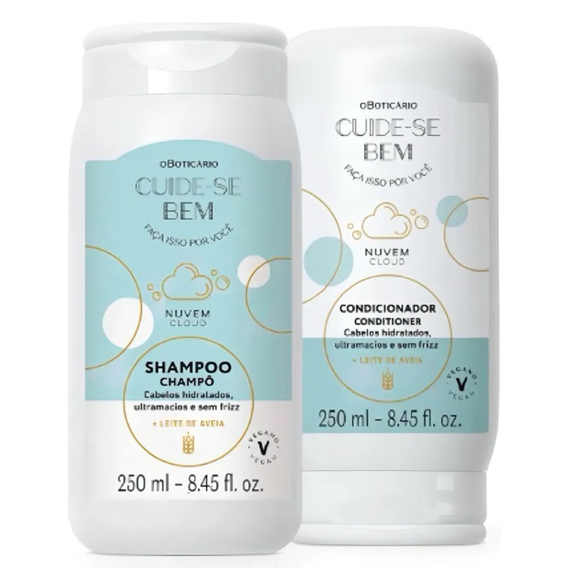 Kit Cuide-se Bem Nuvem: Shampoo 250ml Condicionador 250ml — R$ 79,00 em Shopee