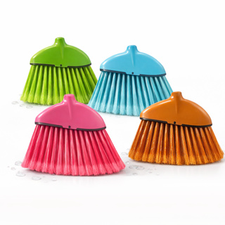 Kit 4 Vassouras Baby Canto Sem Cabo Estampado Color Multiuso Cerdas Macias Limpa Casa Nylon Varre em Oferta na Shopee