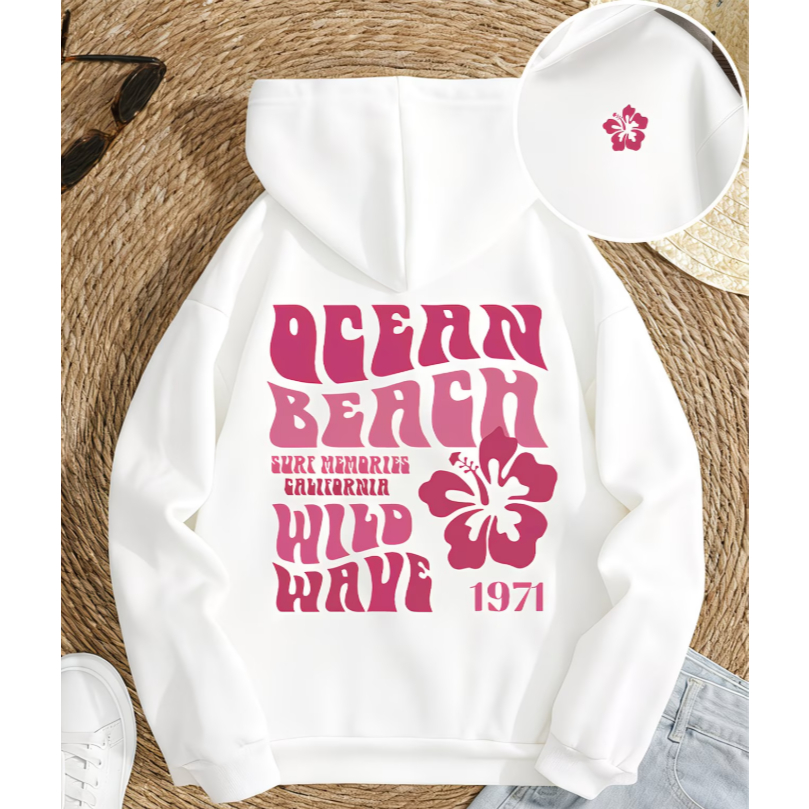 Blusa de Frio Moletom Quentinho Flanelado Feminino Masculino Tendência Flores Lançamento