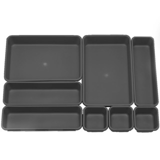 Kit 8 Organizador Modular Gaveta Talheres Maquiagem Cosméticos Penteadeira Bancada Armári…