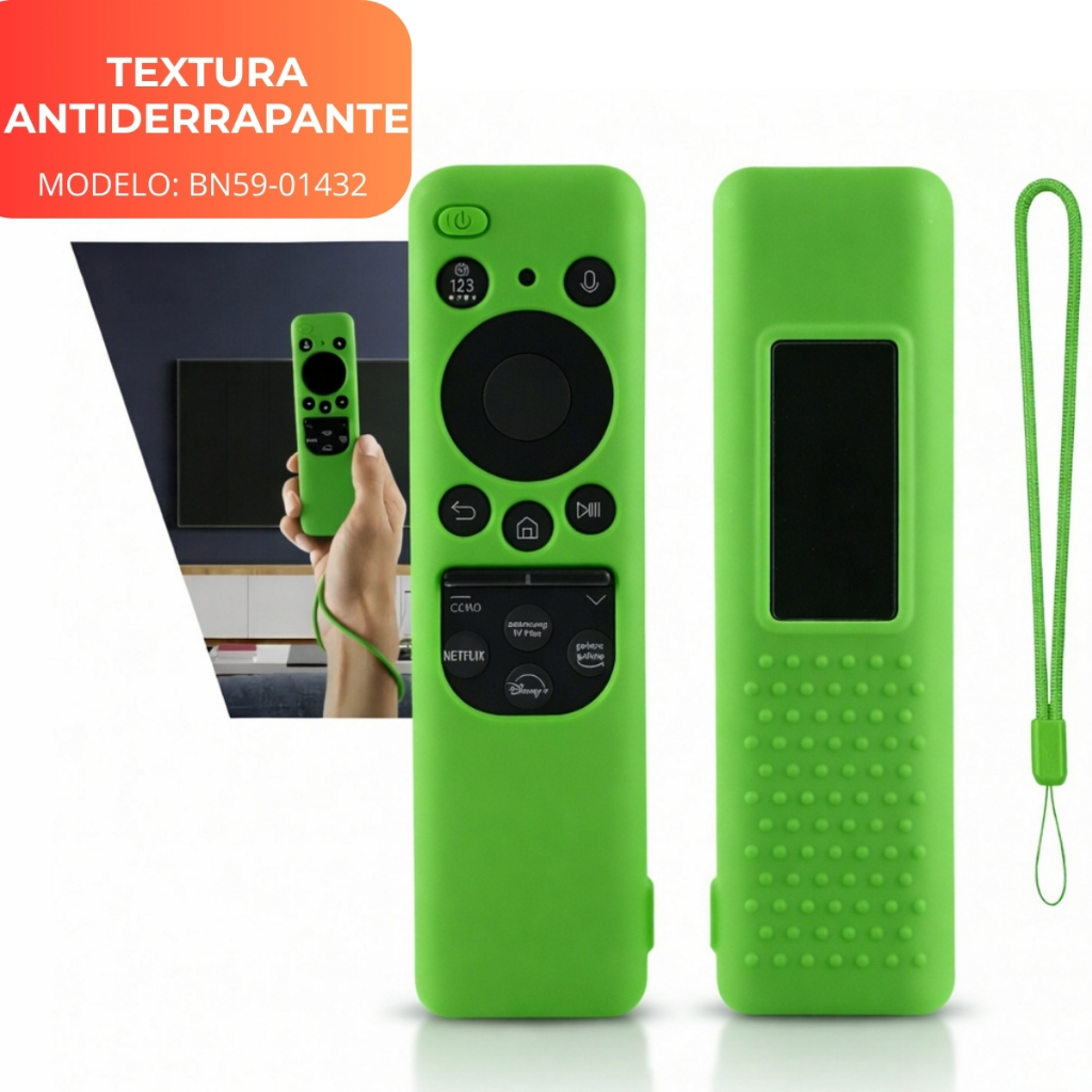 Kit 5 Capinhas Silicone Controle Samsung Smart TV 4K Televisão BN59-01432 Cu7700