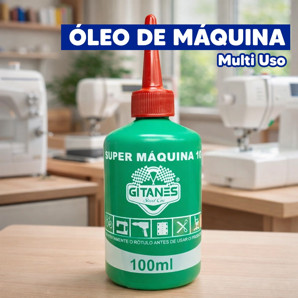 Óleo de Máquina Multi Uso Lubrificante Máquina Costura Fechadura 100ml