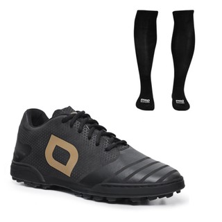 Combo Chuteira Society Pro Soccer + Meiões Masculino Leve Resistente Jogo e Treino