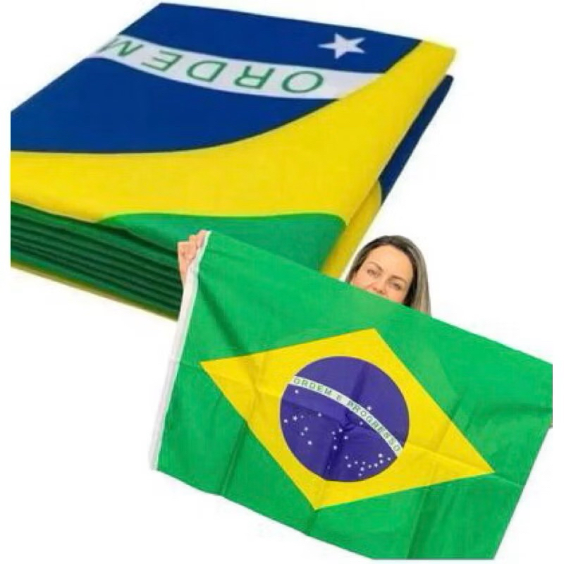 BANDEIRA DO BRASIL | TAM.: 60X90CM | DECORAÇÃO | COPA | BRAZIL | FUTEBOL | SELEÇÃO | TORCIDA | GRANDE | RESISTENTE