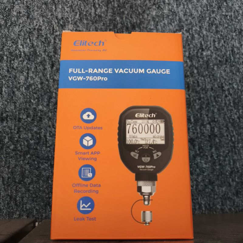 VACUÔMETRO DIGITAL ELITEHC BLUETOOTH(HVAC&R) P/ AR CONDICIONADO
