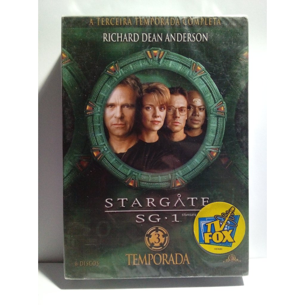 Box Dvd Stargate Sg-1 - 3a. Temporada - Lacrado - 6 Dvds