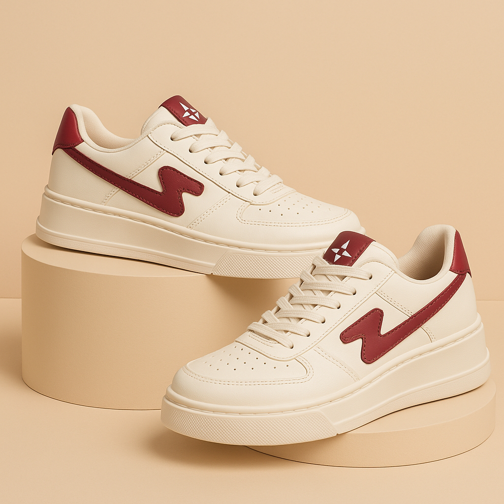 Tênis Casual Feminino Skatista Solado Alto Dia a Dia Antiderrapante Moderno Promoção Envio Imediato