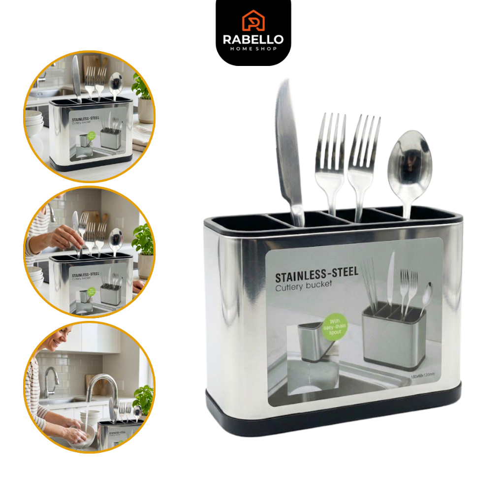 Porta Talheres Organizador de Talher Cozinha Com Divisórias Separador Inox Suporte Vazado Portatil em Oferta na Shopee