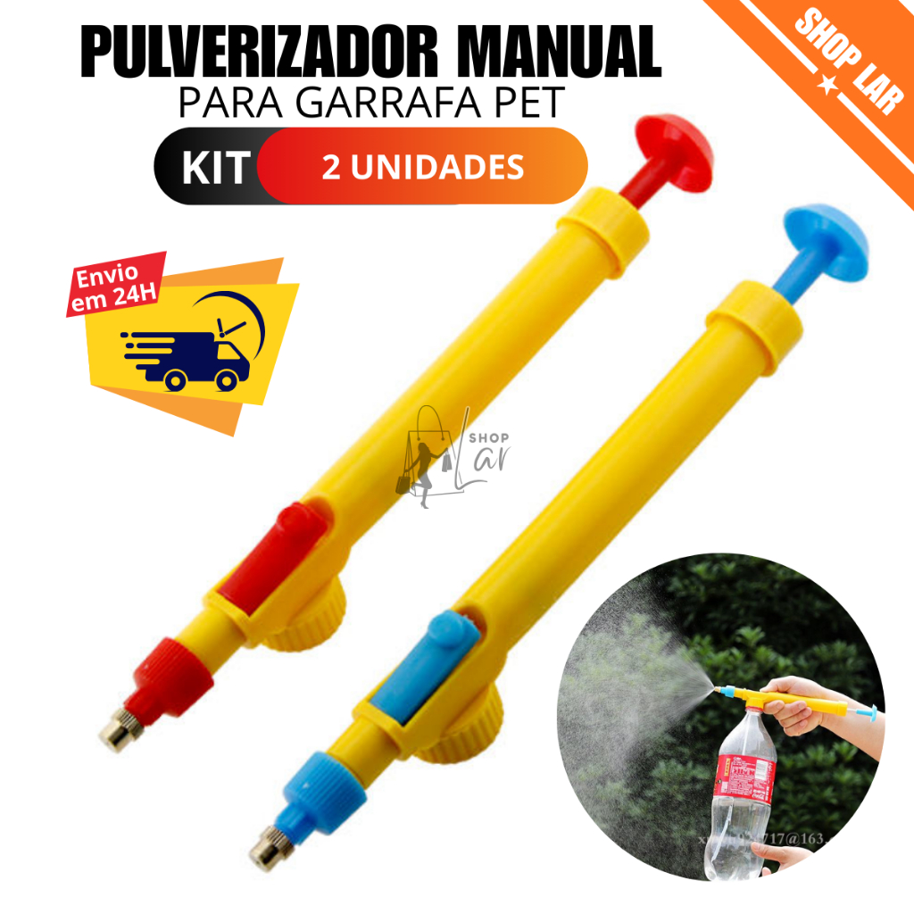 Pulverizador Para Garrafa Pet Manual Borrifador Jato Jardim Umidificador Portátil em Oferta na Shopee