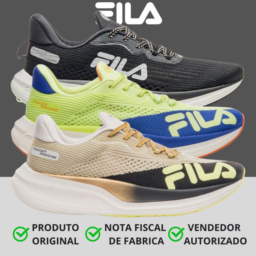 Tênis Fila Masculino Racer Speedzone Performance Conforto Original em Oferta na Shopee
