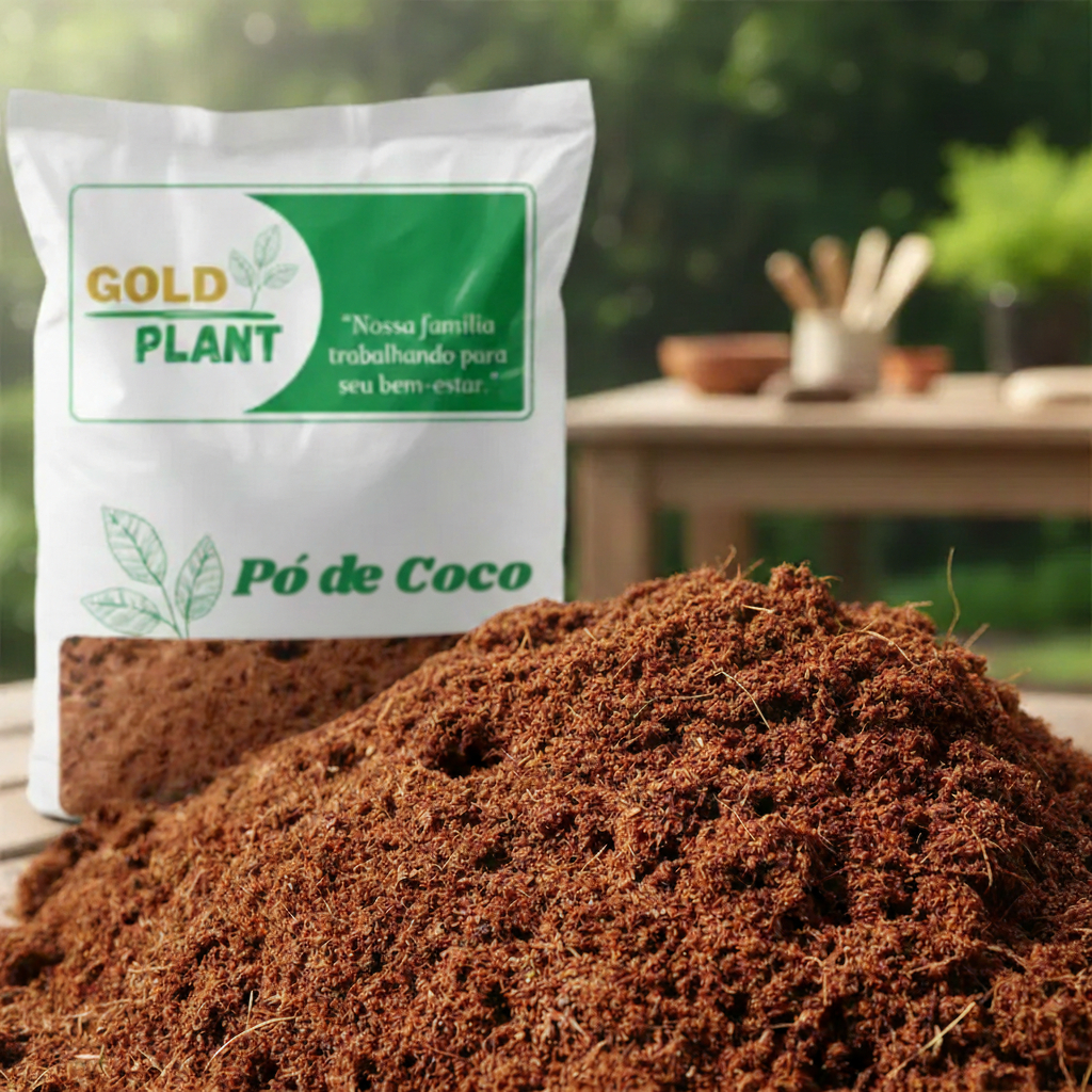 Po de coco Plantio Germinação Cultivo saco 3, 10, 20 ou 40 litros Jardinagem Gold Plant Po de coco Plantio Germinação Cultivo saco 3, 10, 20 ou 40 litros Jardinagem Gold Plant