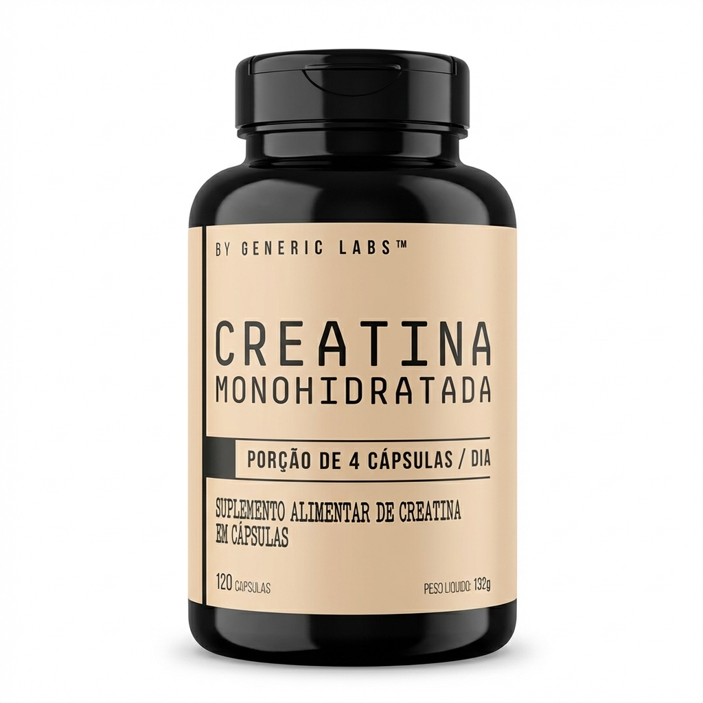 Creatina Monohidratada 120 Cáps Generic Labs