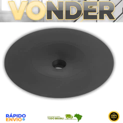 Disco De Borracha 7'' Suporte Para Lixa Flexivel Alta Resistencia Vonder Oferta Premium Original