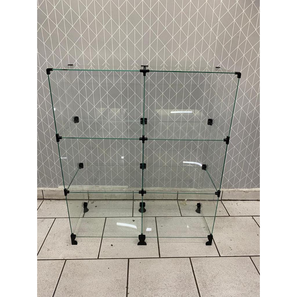 Balcão Vitrine Para Comércio Em Vidro Modulado 0,80 X 1,00 X 0,30