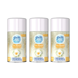 Refil Puro Ar Chá Branco 250ml para aparelho Automático compatível com Glade e Bom Ar