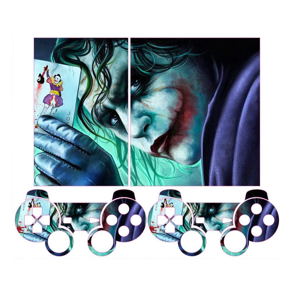Skin Adesiva PS2 Slim Coringa - Cavaleiro das Trevas em Oferta na Shopee