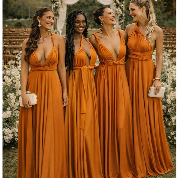 Cristina Anair Vestido Longo Social Multiformas Feminino Festa Casamento Madrinha  Cristina Anair em Oferta na Shopee