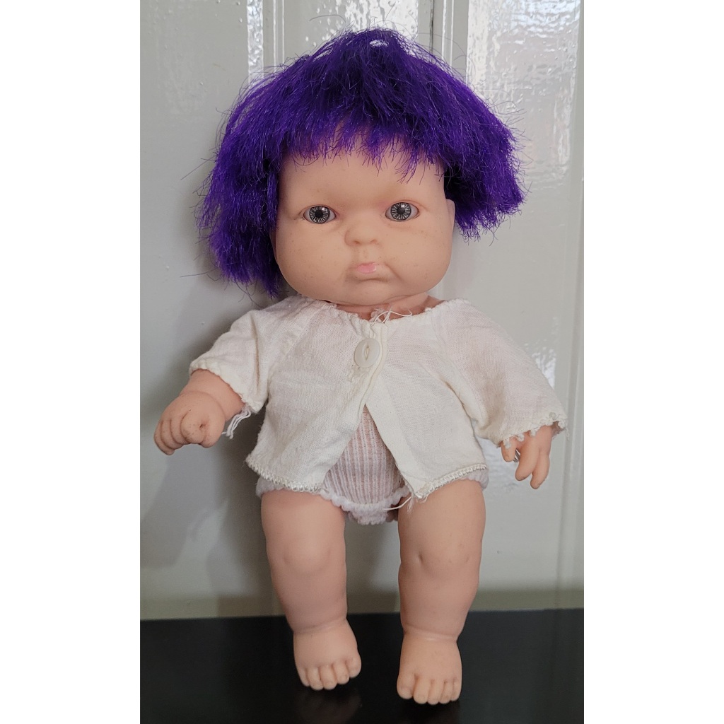 Boneca Antiga Frutinhas Amora Cotiplas Cabelo Roxo