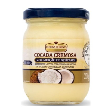 Cocada Cremosa Diet Zero Açúcar 210g - direto da fábrica para sua mesa