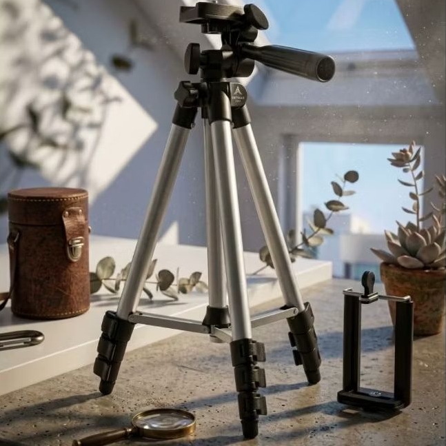 Tripé Universal TRIPOD 3 em 1 para Câmera e Celular Selfie de 1 Metro Kapbom