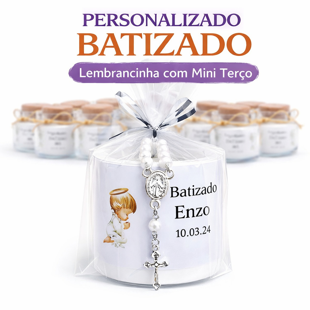 4 Velas Aromáticas Lembrancinha Batizado Personalizada Primeira Comunhão Crisma em Oferta na Shopee