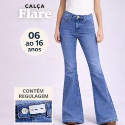 Calça Flare Country boiadeira com Elastano