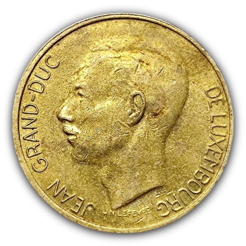 Moeda 5 Francos 1986 Luxemburgo Grão-duque João
