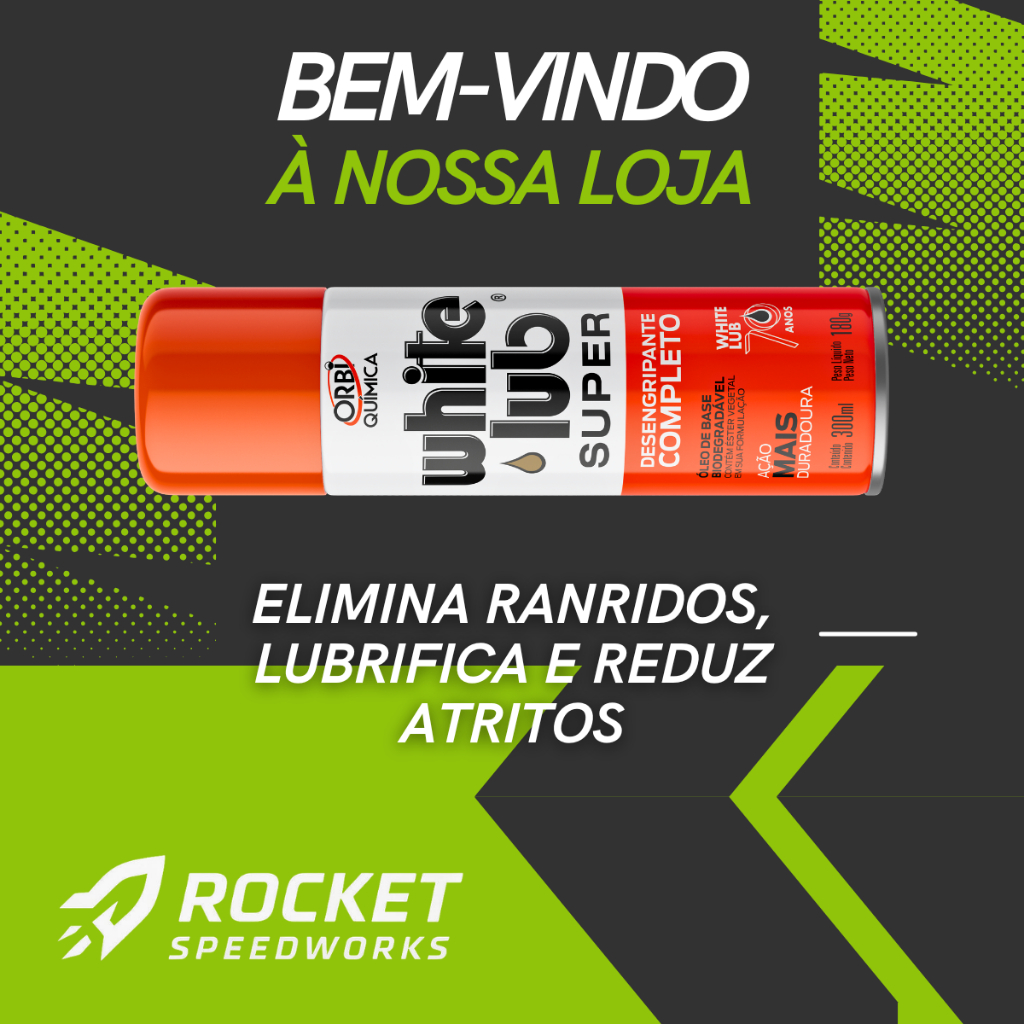 Detalhes do Kit 3 Desengripante White Lub 300ml Orbi Lubrificante Antiferrugem Multiuso Limpa Corrente Moto Bike
