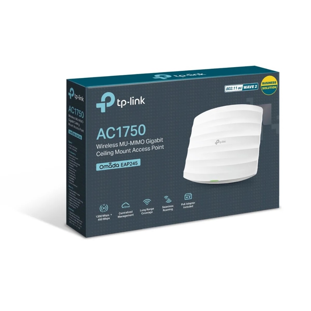 TP-Link Omada EAP245 Access Point Wi-Fi 5 AC1750 Ceiling Dual Band PoE Gigabit