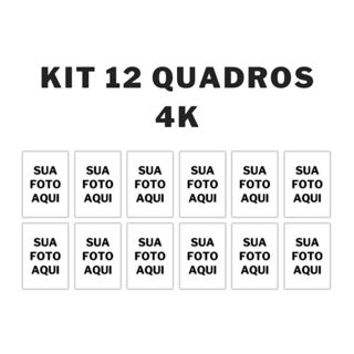 Kit com 12 Quadros decorativos personalizados com sua foto em Oferta na Shopee