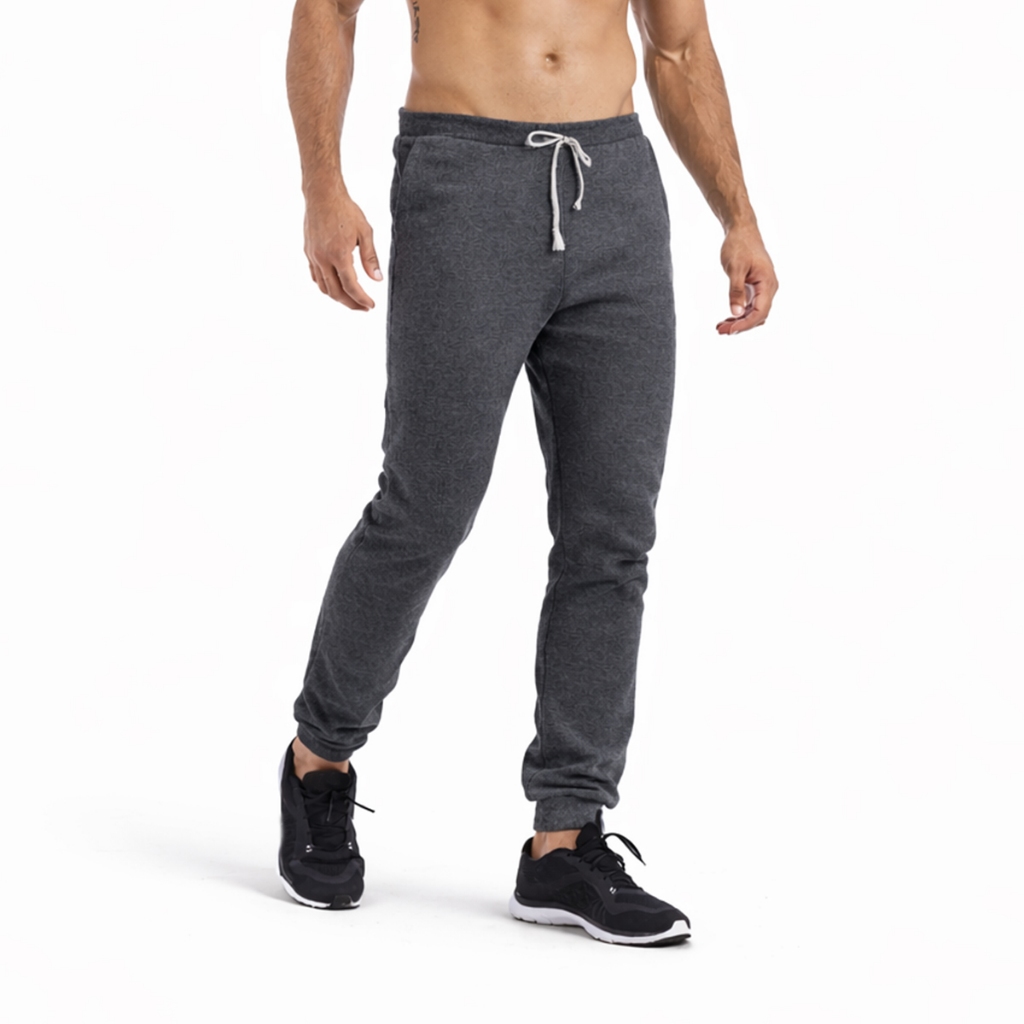 Calça Moletom Masculina com Punho e Cordão Algodão em Oferta na Shopee