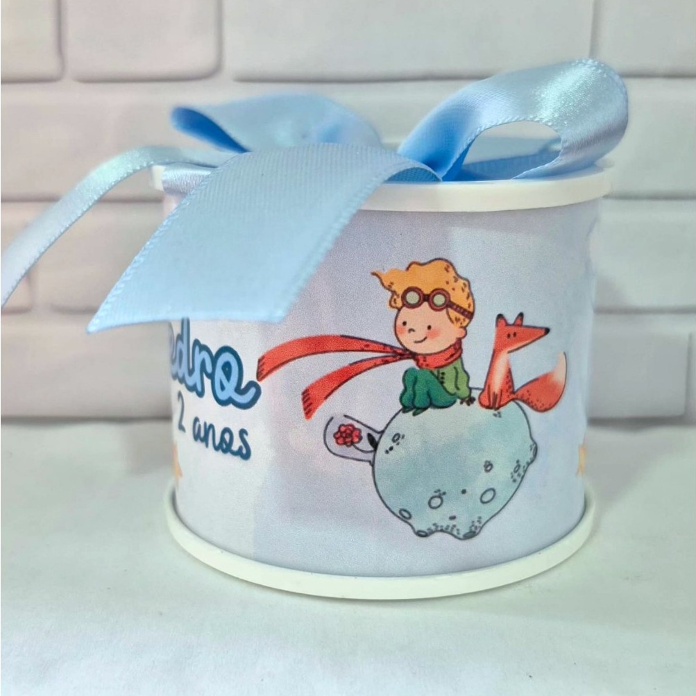KIT TUBOLATA 5X6 PERSONALIZADA PEQUENO PRÍNCIPE - LEMBRANCINHA INFANTIL - ANIVERSÁRIO - MATERNIDADE