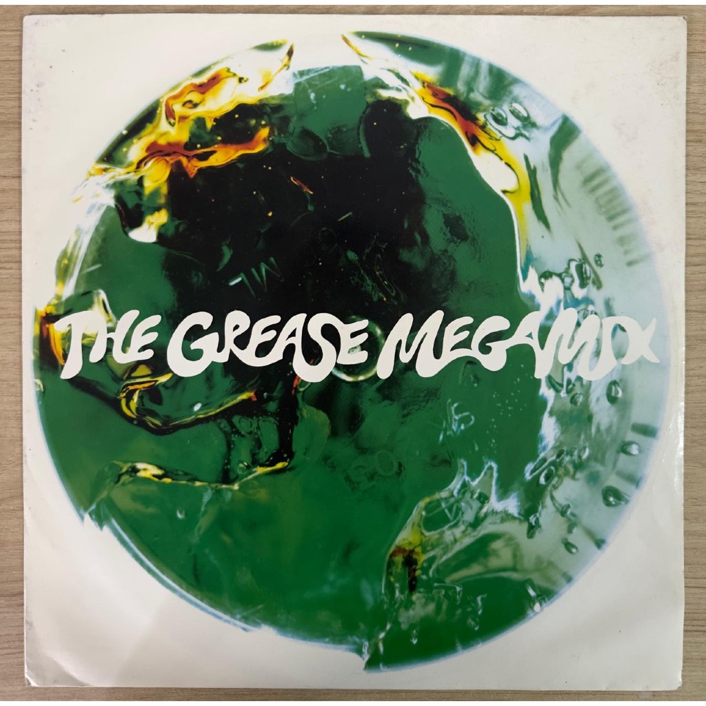 LP Disco Vinil John Travolta & Olivia Newton John - The Grease Megamix