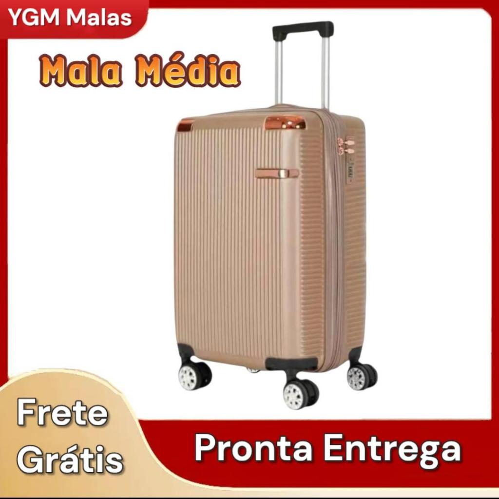 Mala De Viagem Média 18KG Despacha Espaçosa Super Capacidade Idela Para Viagem Longe Expansível