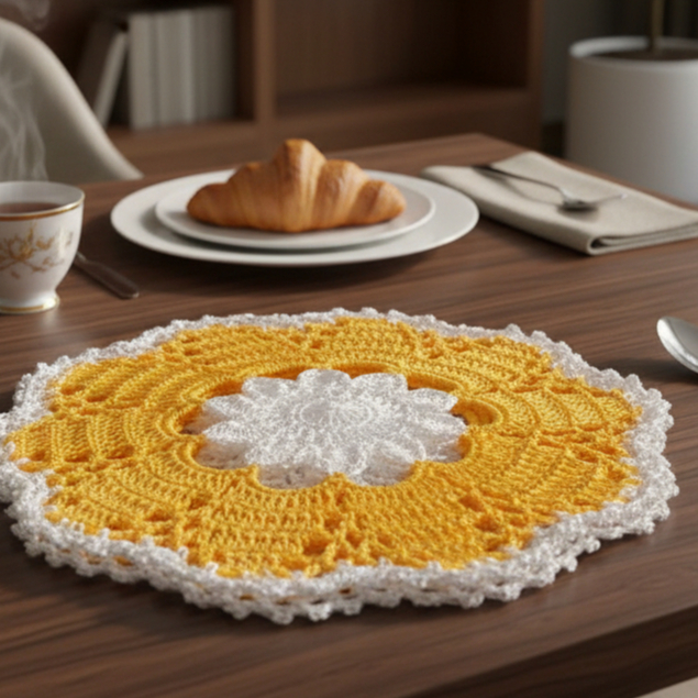 Toalhinhas Em Crochê 5 Pçs. em Oferta na Shopee