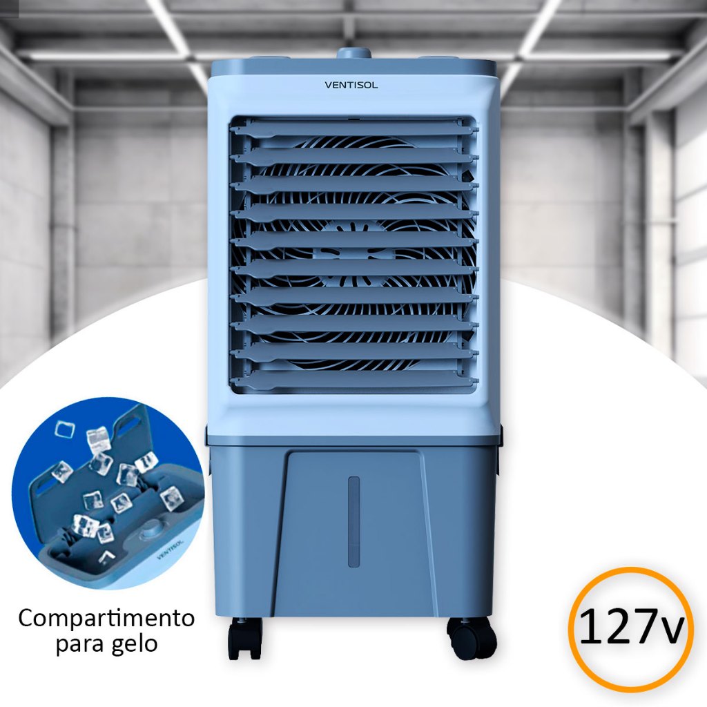 Climatizador de Ar Evaporadora Umidificador Portátil 130w 127v 16 Litros Ventisol em Oferta na Shopee