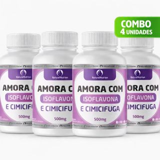 (KIT 4 UNIDADES) AMORA ISOFLAVONA+ ICIMICIFUGA-- EMBALAGEM DE 100 CÁPSULAS DE 500 MG CADA em Oferta na Shopee