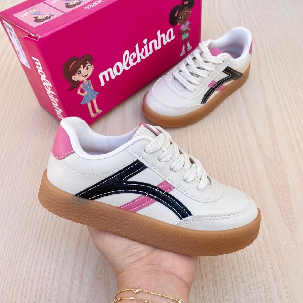 Tênis Sapato Infantil Molekinha Casual Confortável Estilo Lançamento Escola Dia Das Crianças em Oferta na Shopee