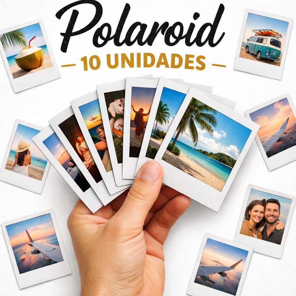 Fotos polaroid /foto imã 10,20,30 unidades (frase)