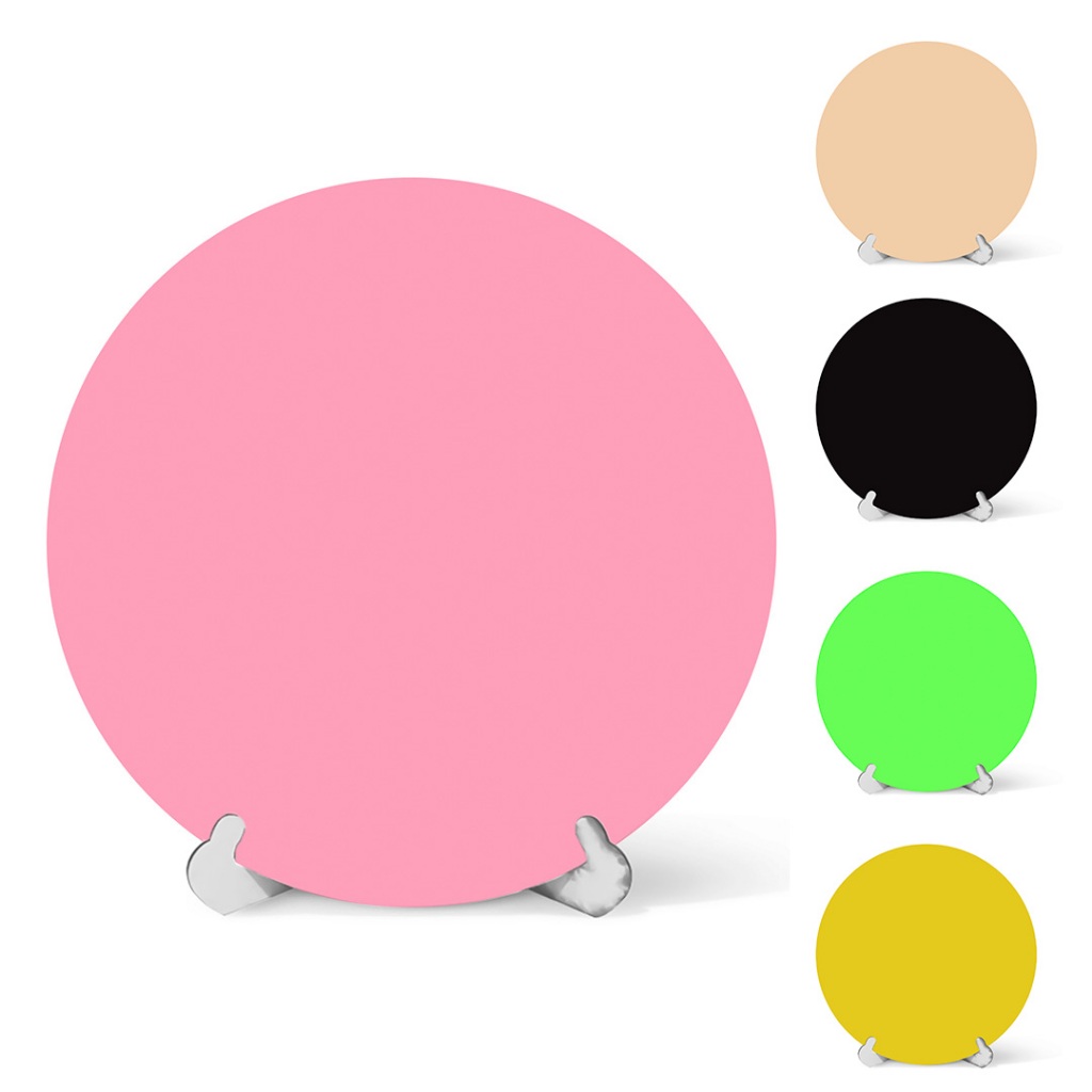 Painel Redondo Mesa Cores Lisas Tecido Elástico 50×50Cm em Oferta na Shopee
