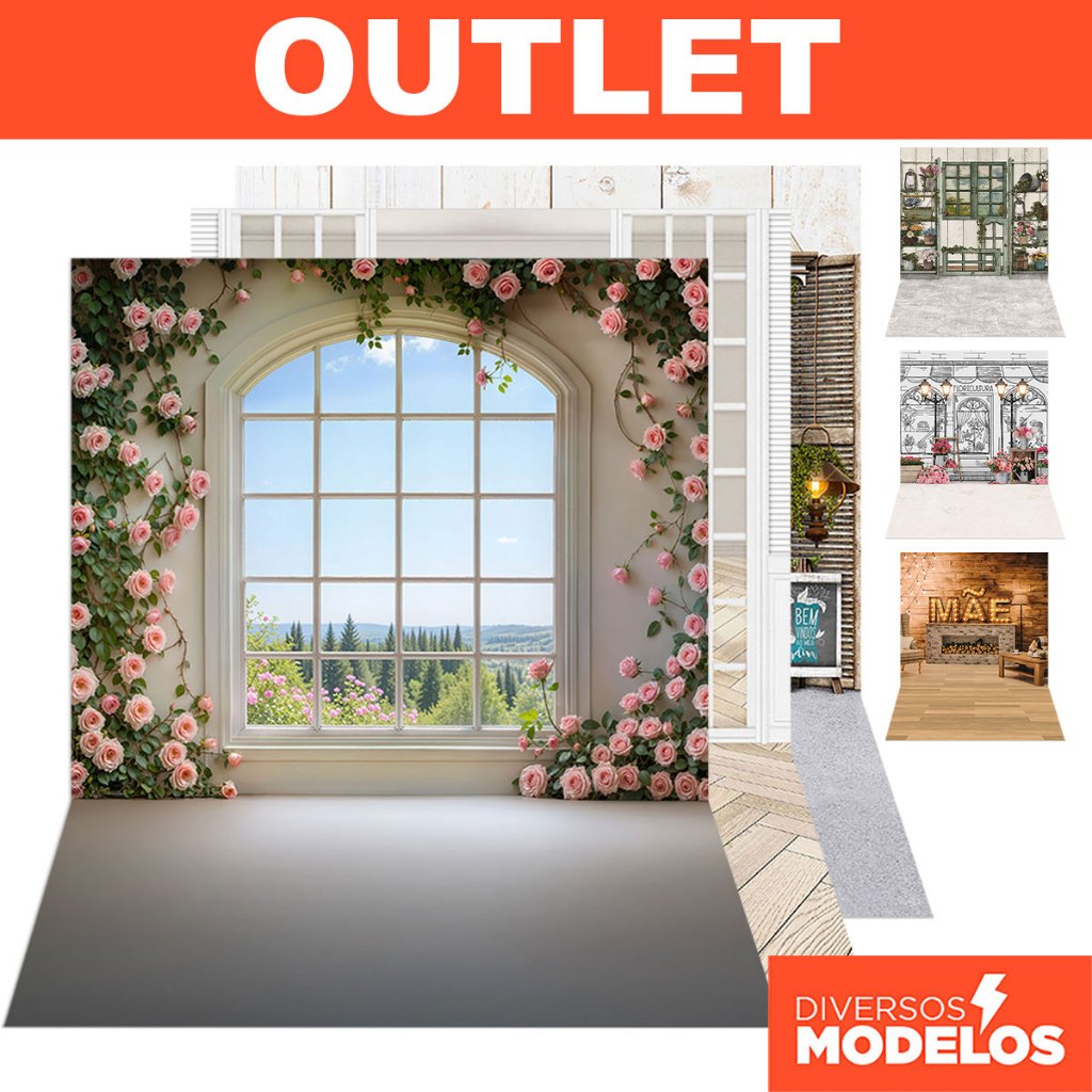 Fundo Fotográfico Dia das Mães Cenário Em Tecido Queima Estoque 170x260