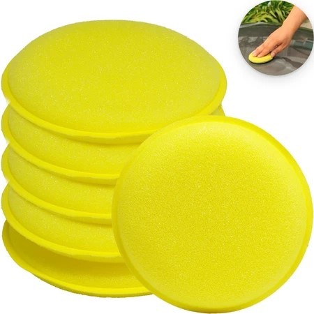Kit Espuma Aplicadora De Cera Automotiva Para Carro – Esponja Para Pretinho, Silicone e Polimento